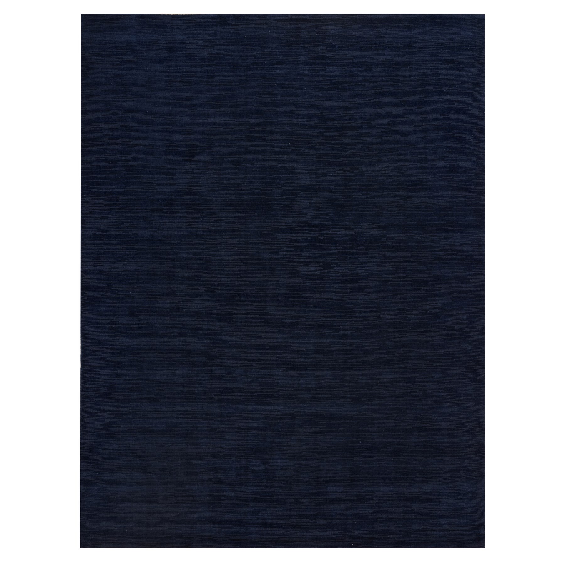 9'x12' Yankees Blue, Thick and Plush Plain Loom Knotted, Wool and Plant Based Silk, Soft Pile Oriental Rug 